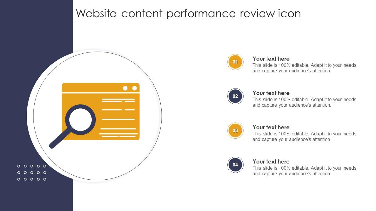 Website Content Performance Review Icon Slide01