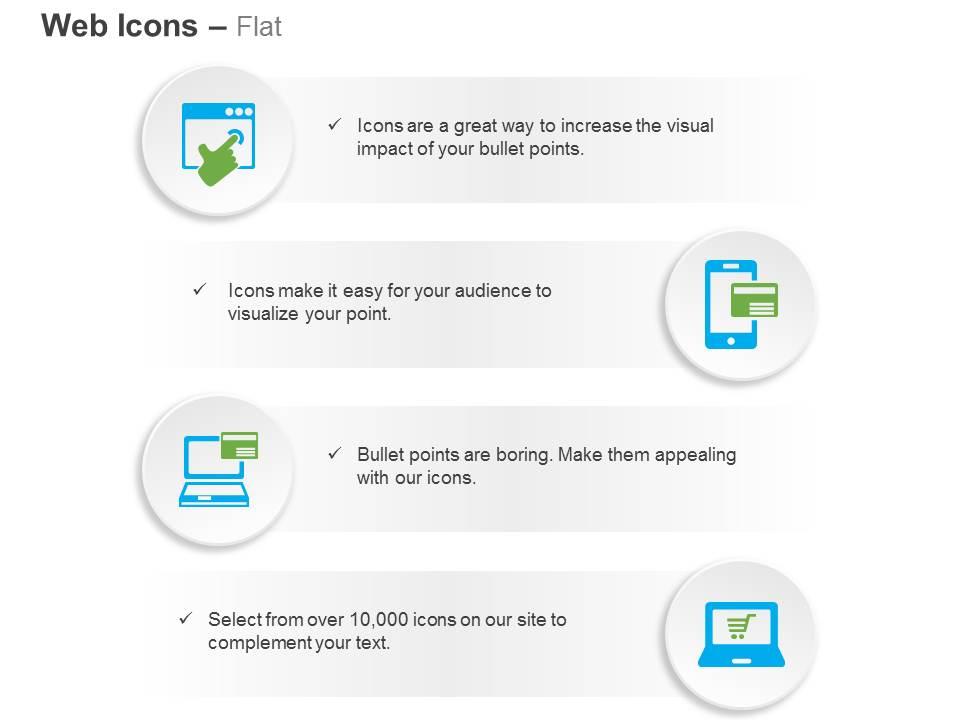 Website login mobile transaction computer online banking ecomm website online shopping ppt icons graphics Slide01