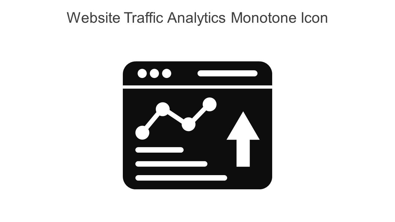 Website Traffic Analytics Monotone Icon In Powerpoint Pptx Png And Editable Eps Format Slide01