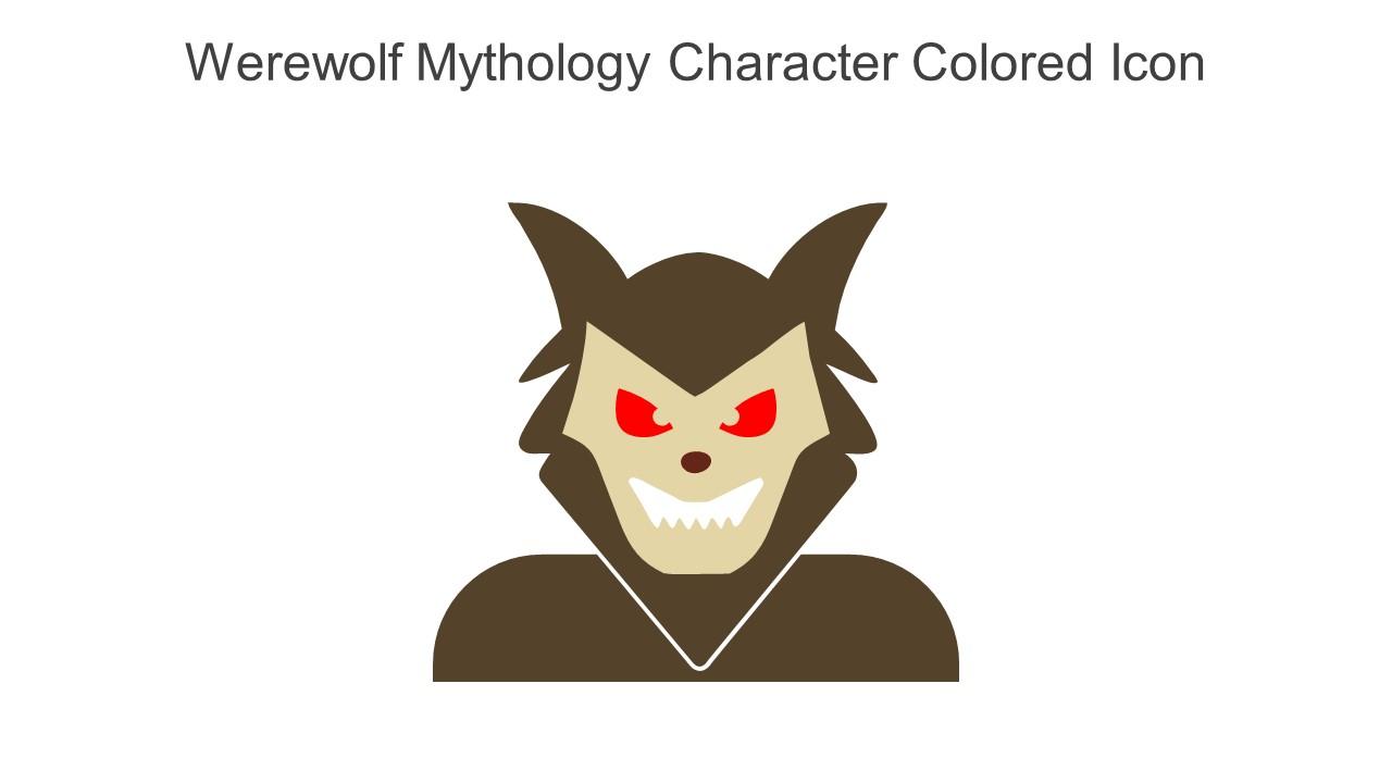 Werewolf Mythology Character Colored Icon In Powerpoint Pptx Png And Editable Eps Format