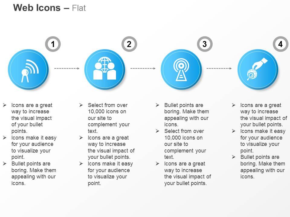 Wifi antenna social connection antenna safety ppt icons graphics Slide01