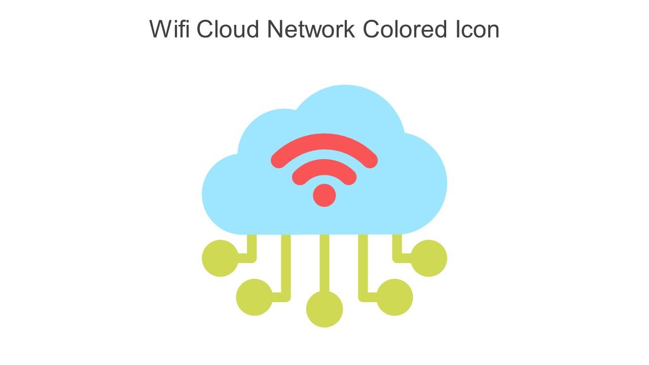 Wifi Cloud Network Colored Icon In Powerpoint Pptx Png And Editable Eps Format