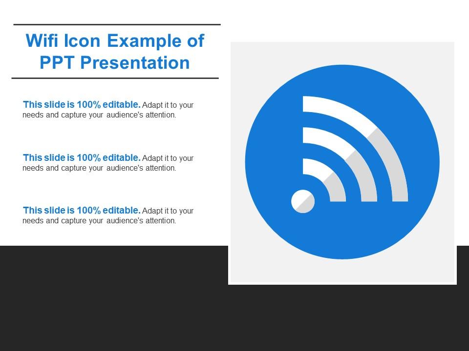 Wifi icon example of ppt presentation Slide01