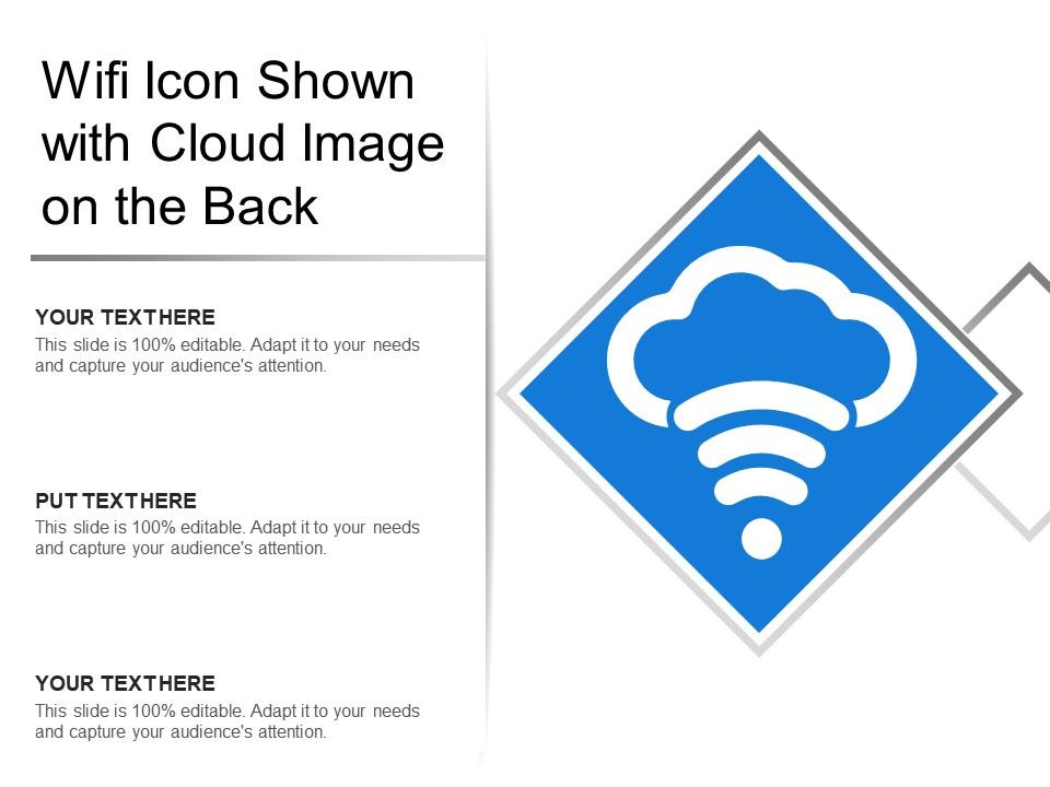 Wifi icon shown with cloud image on the back Slide01