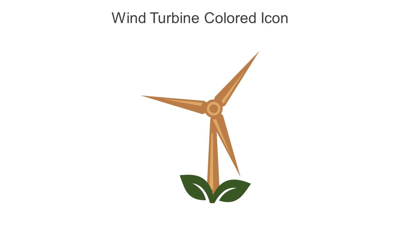 Wind Turbine Colored Icon In Powerpoint Pptx Png And Editable Eps Format