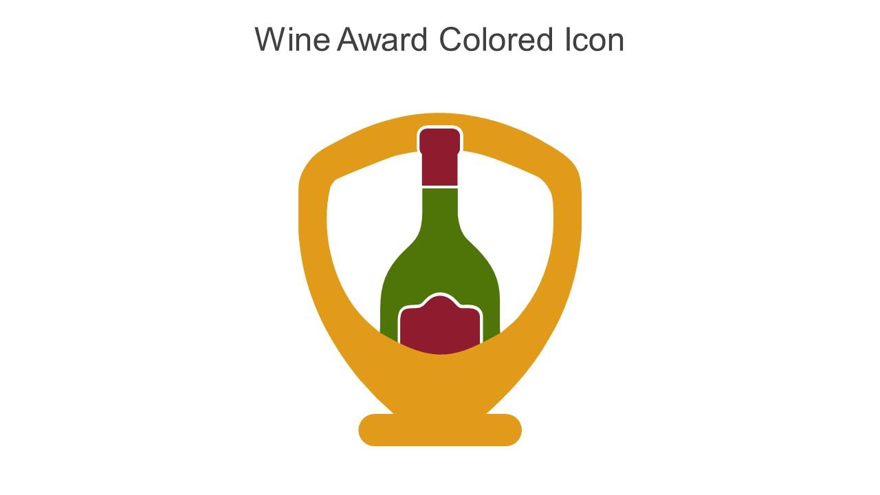 Wine Award Colored Icon In Powerpoint Pptx Png And Editable Eps Format