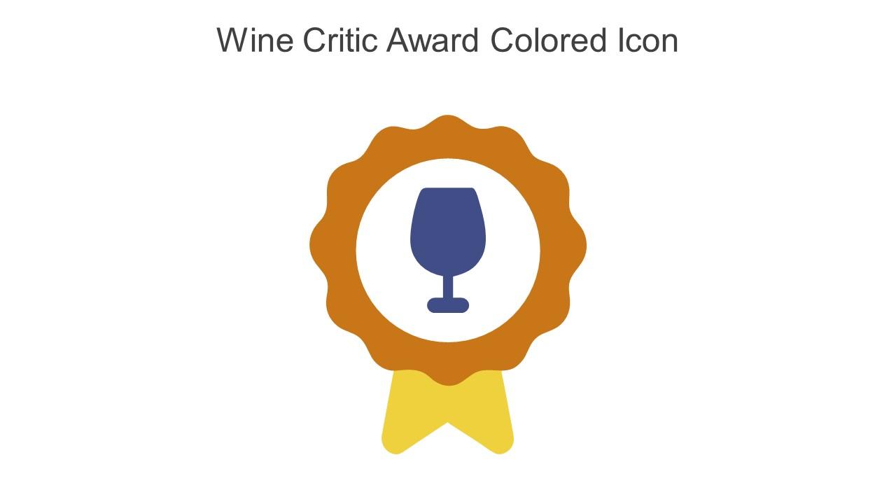 Wine Critic Award Colored Icon In Powerpoint Pptx Png And Editable Eps Format