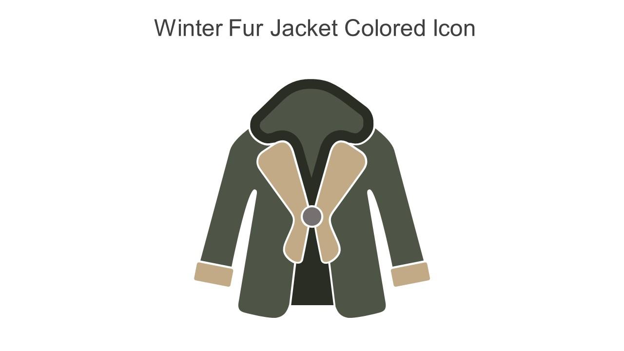 Winter Fur Jacket Colored Icon In Powerpoint Pptx Png And Editable Eps Format