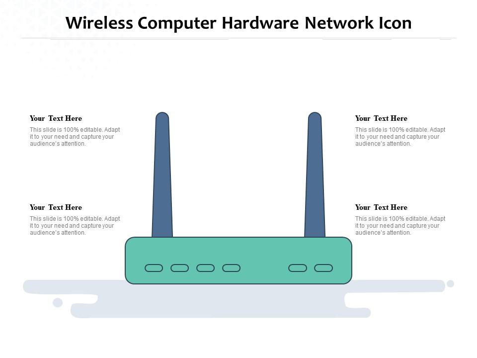 Wireless computer hardware network icon Slide01