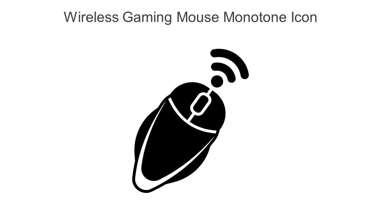 Wireless Gaming Mouse Monotone Icon In Powerpoint Pptx Png And Editable Eps Format