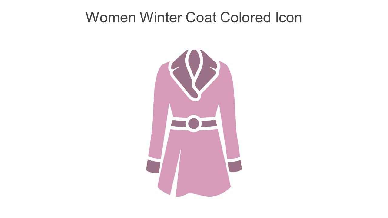 Women Winter Coat Colored Icon In Powerpoint Pptx Png And Editable Eps Format Slide01
