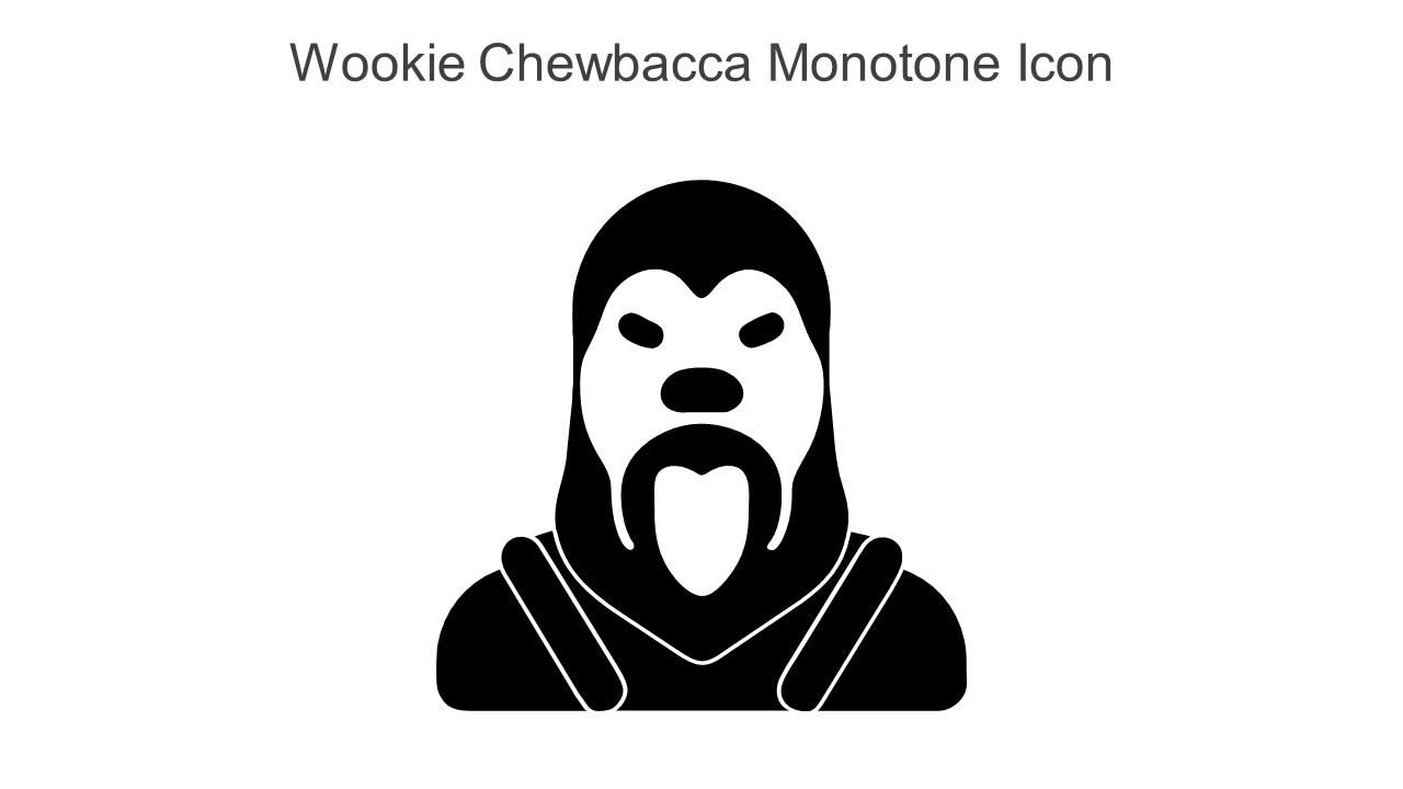 Wookie Chewbacca Monotone Icon In Powerpoint Pptx Png And Editable Eps Format