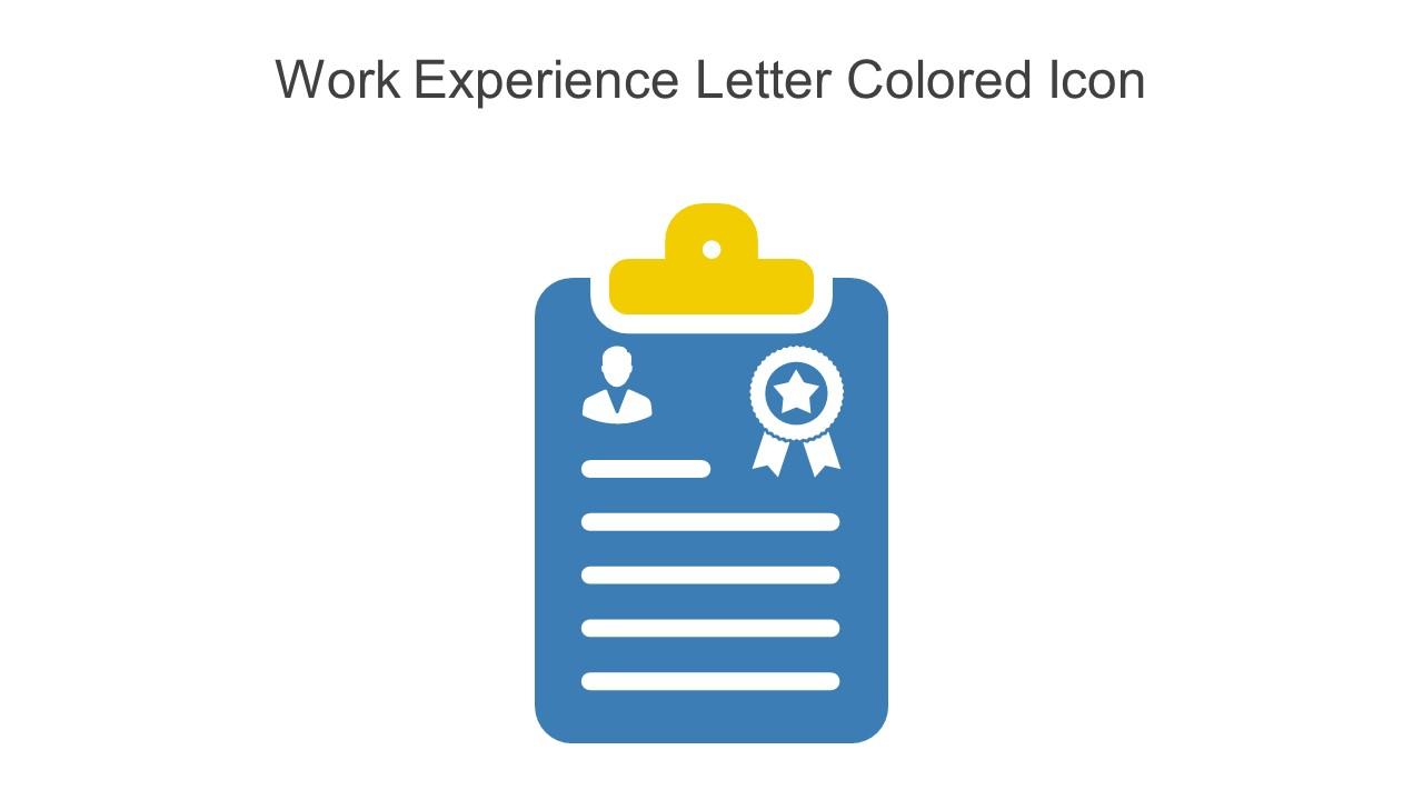 Work Experience Letter Colored Icon In Powerpoint Pptx Png And Editable Eps Format Slide01