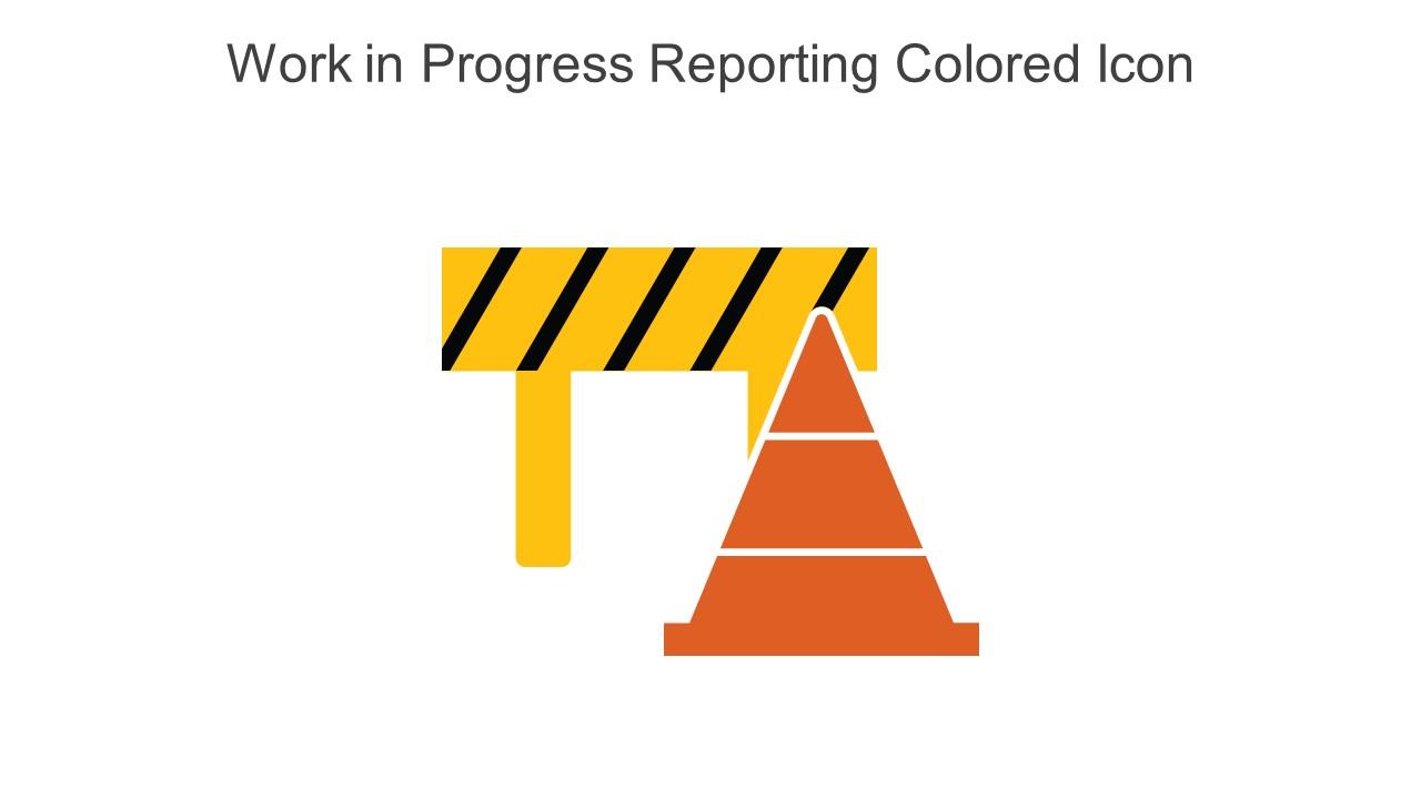 Work In Progress Reporting Colored Icon In Powerpoint Pptx Png And Editable Eps Format