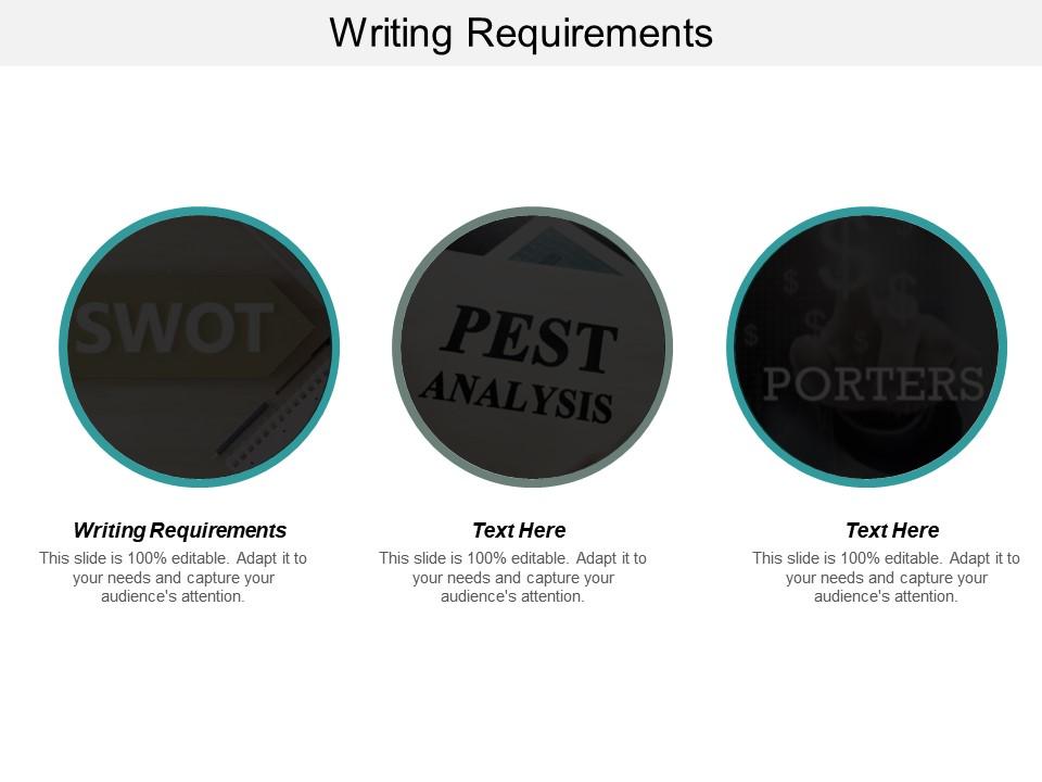 Writing requirements ppt powerpoint presentation icon slide download cpb Slide01
