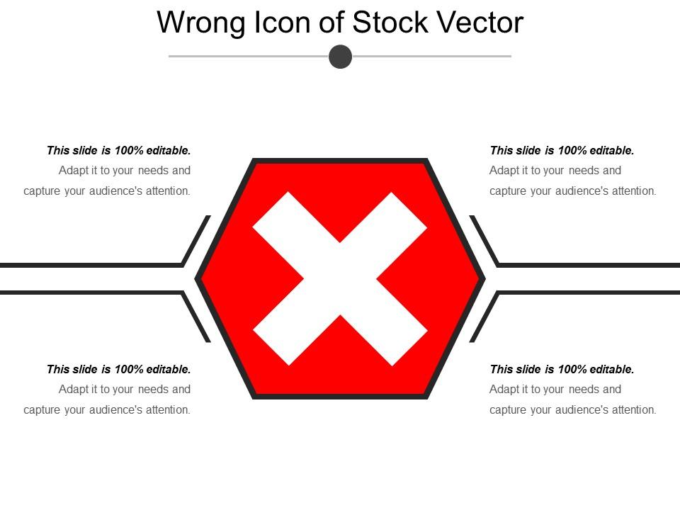 Wrong icon of stock vector Slide01