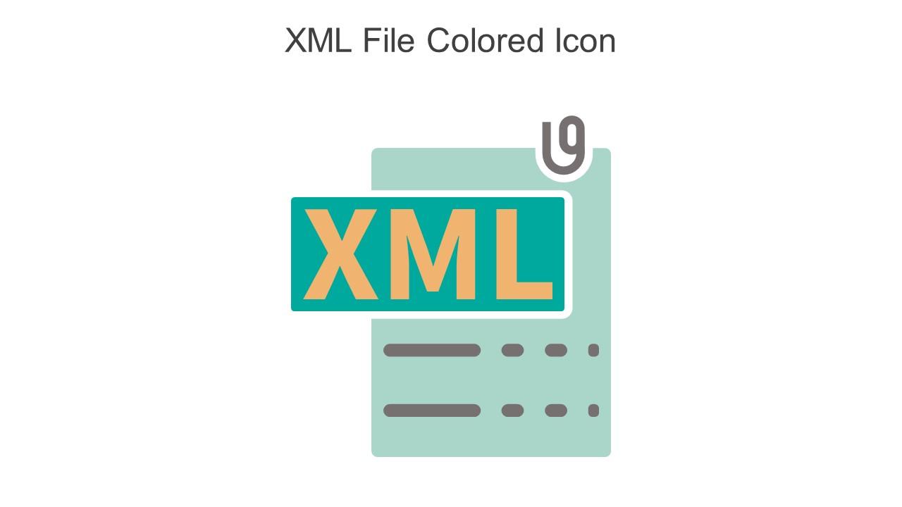 XML File Colored Icon In Powerpoint Pptx Png And Editable Eps Format Slide01