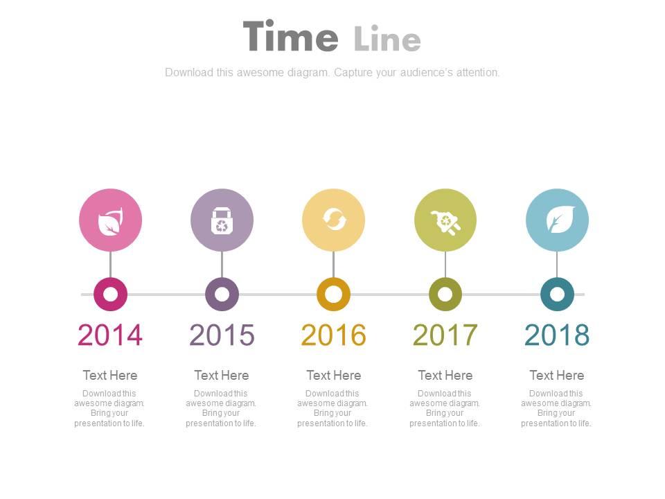 Year based sequential icon timeline powerpoint slides Slide01