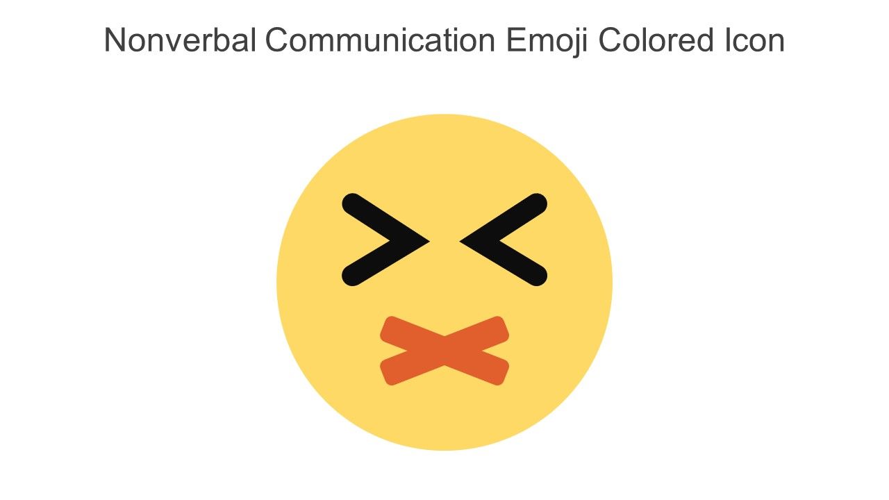 Nonverbal Communication Emoji Colored Icon In Powerpoint Pptx Png And Editable Eps Format