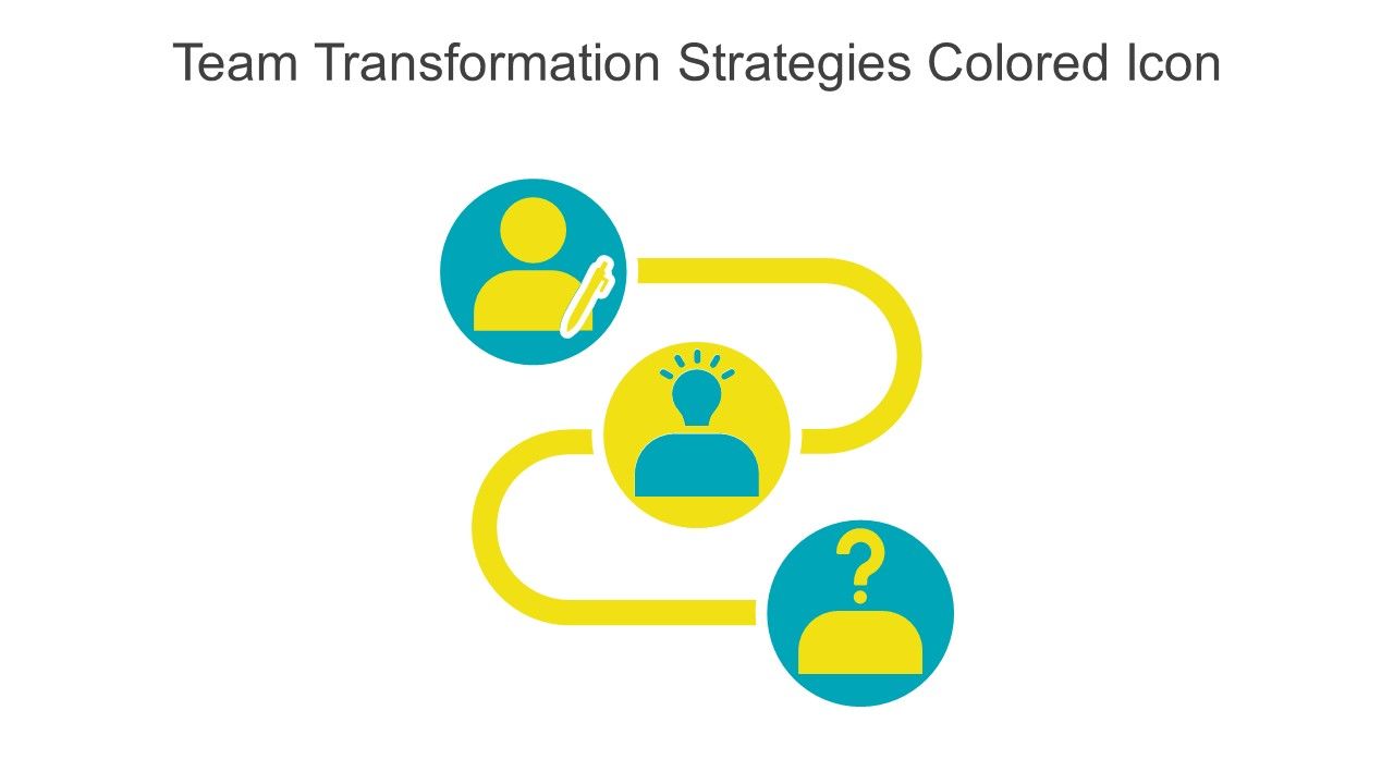 Team Transformation Strategies Colored Icon In Powerpoint Pptx Png And Editable Eps Format