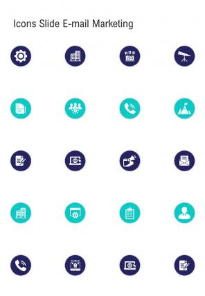 Icons Slide E Mail Marketing One Pager Sample Example Document