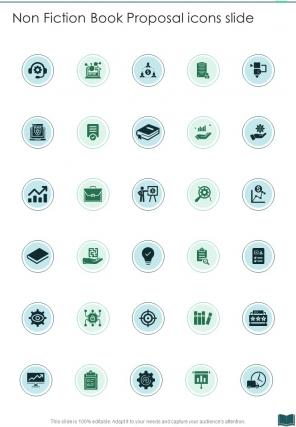 Non Fiction Book Proposal Icons Slide One Pager Sample Example Document