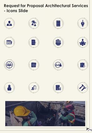 Request For Proposal Architectural Services Icons Slide One Pager Sample Example Document