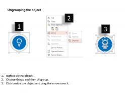 0115 funnel diagram with idea bulb icons powerpoint template