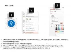 0115 funnel diagram with idea bulb icons powerpoint template