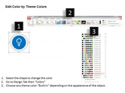 0115 funnel diagram with idea bulb icons powerpoint template