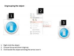 0115 mobile icons showing battery status charging ppt slide