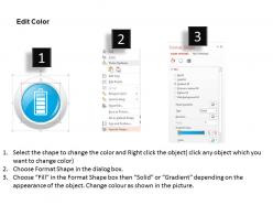 0115 mobile icons showing battery status charging ppt slide