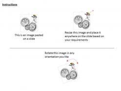 0115 silver gears and 3d men for control ppt graphics icons