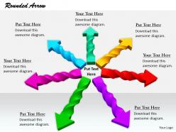 0514 circle of twisted multicolored arrows image graphics for powerpoint