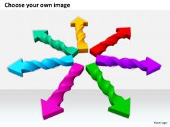 0514 circle of twisted multicolored arrows image graphics for powerpoint