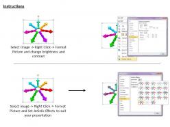 0514 circle of twisted multicolored arrows image graphics for powerpoint