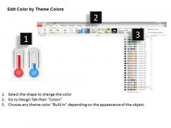 0714 business consulting 3d icons with thermometer diagram powerpoint slide template