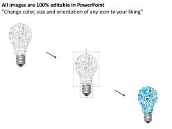 0714 business consulting bulb with icons technology illustration powerpoint slide template