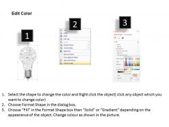 0714 business consulting bulb with icons technology illustration powerpoint slide template