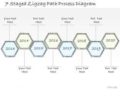 0714 business ppt diagram 7 staged zigzag path process diagram powerpoint template