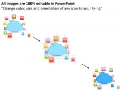 0814 business consulting diagram diagram of business icons around cloud powerpoint slide template