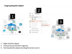 0814 business consulting diagram diagram of hospital with medical icons powerpoint slide template