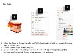 0814 icon of a firewall to separate the internal network from the external world ppt slides