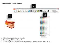0814 icon of a firewall to separate the internal network from the external world ppt slides