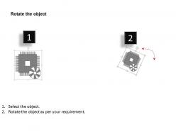 0814 icons of cpu microprocessor chip design with electronic components motherboard gpu ppt slides