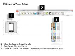 0814 mobile phone icons iphone blackberry android wireless devices ppt slides