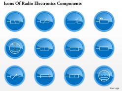 0914 icons of radio electronics components 7 ppt slide