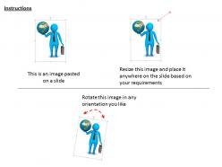 1013 3d business man holding globe ppt graphics icons powerpoint