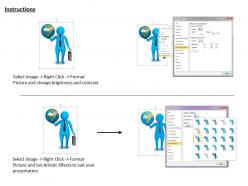 1013 3d business man holding globe ppt graphics icons powerpoint
