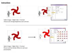 1013 3d four ways for business man ppt graphics icons powerpoint